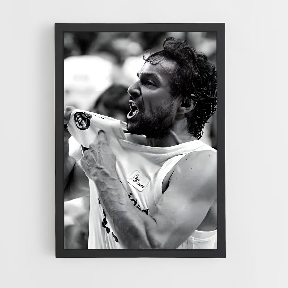 Poster Sergio de llull – affiche Basketball (vue 2)